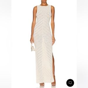 Shani Shemer Kate Knit Maxi Dress Cream XS